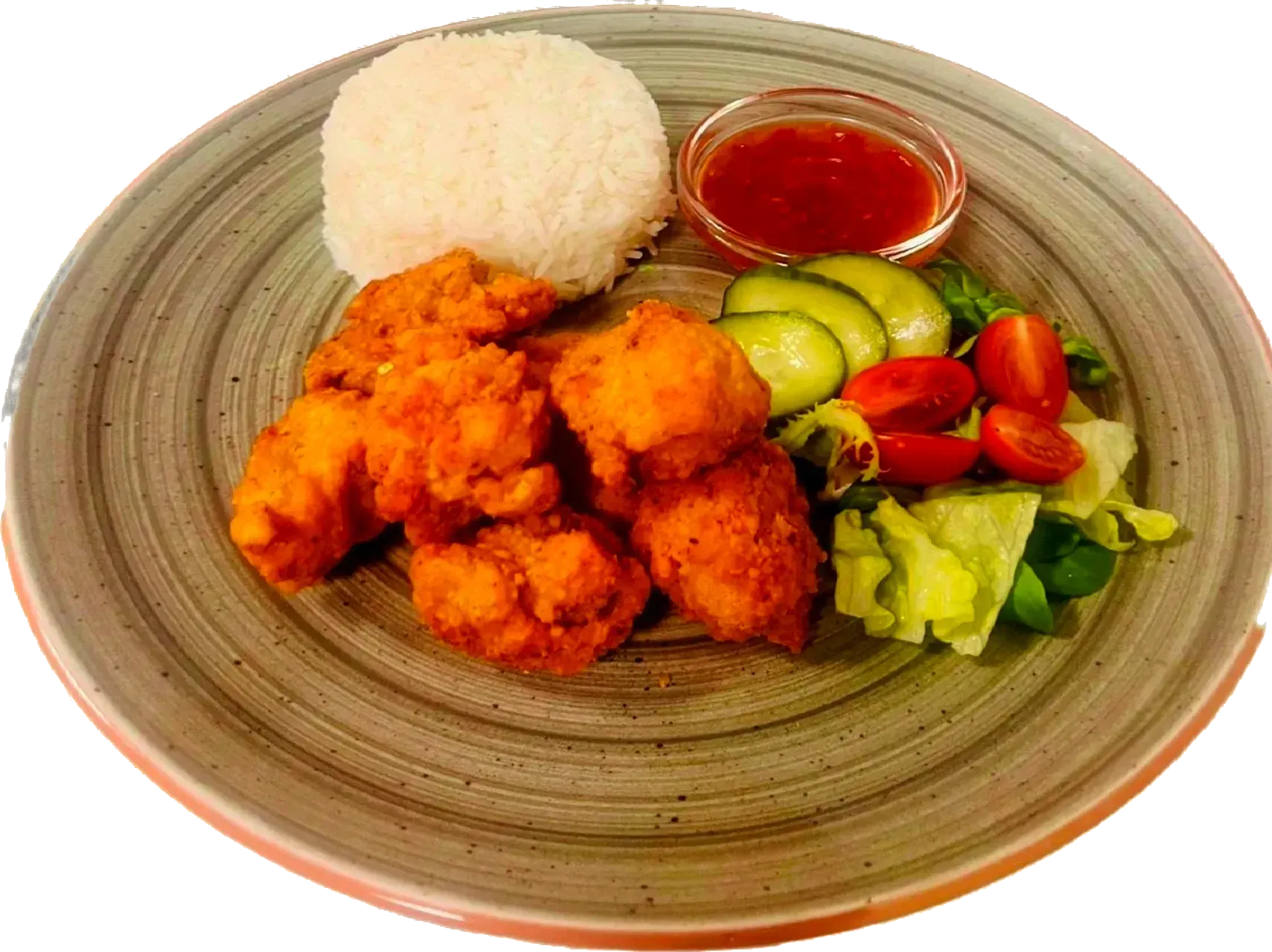 Plate of fried chicken